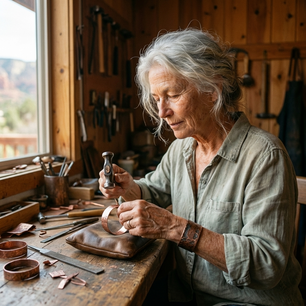 Cordélia réz karkötő