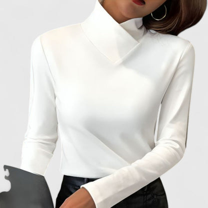 Lívia – Elegáns garbós pulóver