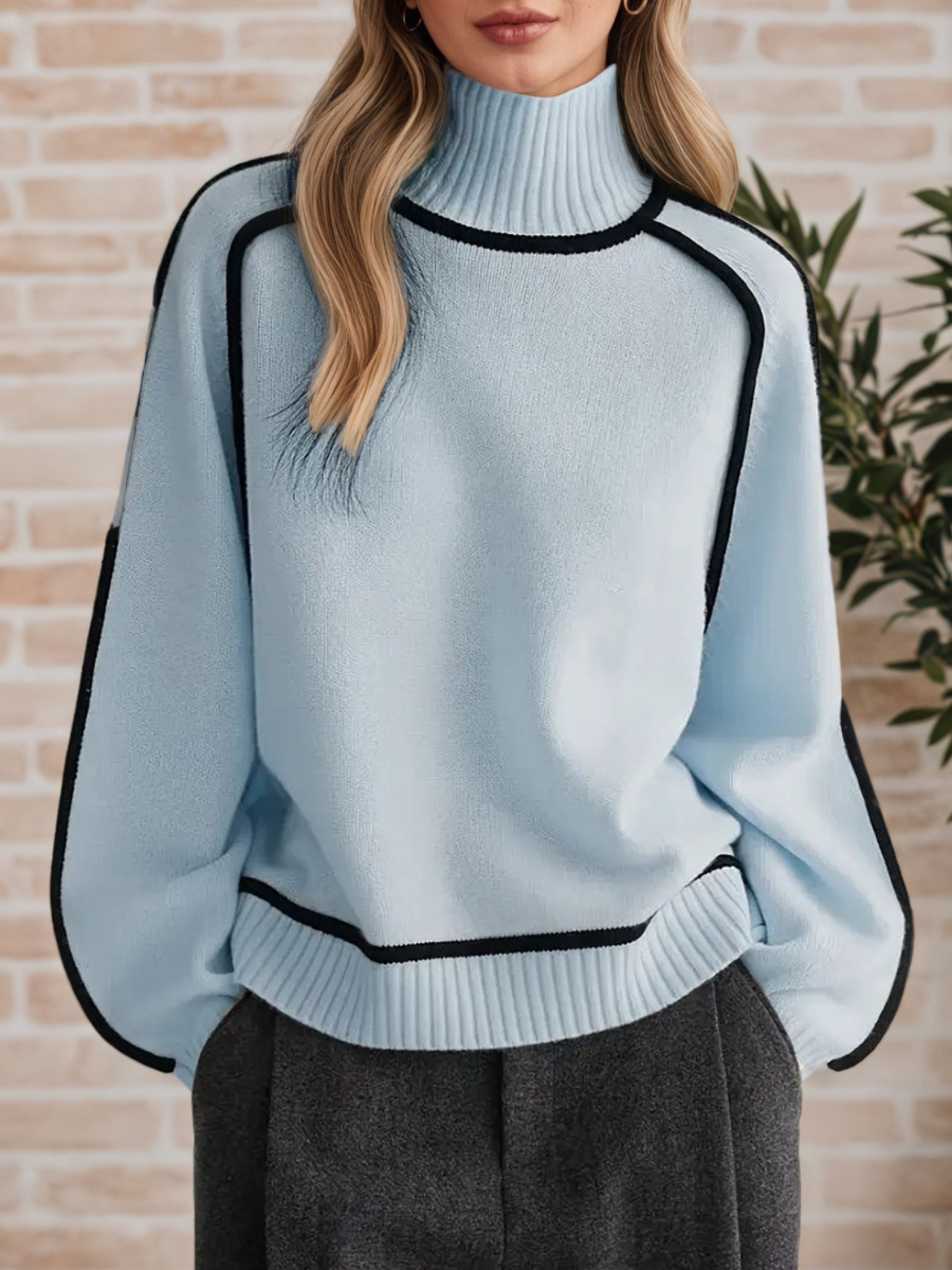 Lili – Elegáns magas nyakú pulóver