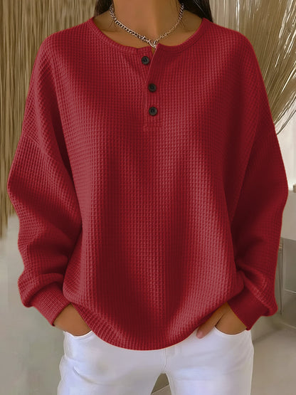 Bianka – Csíkos Henley pulóver