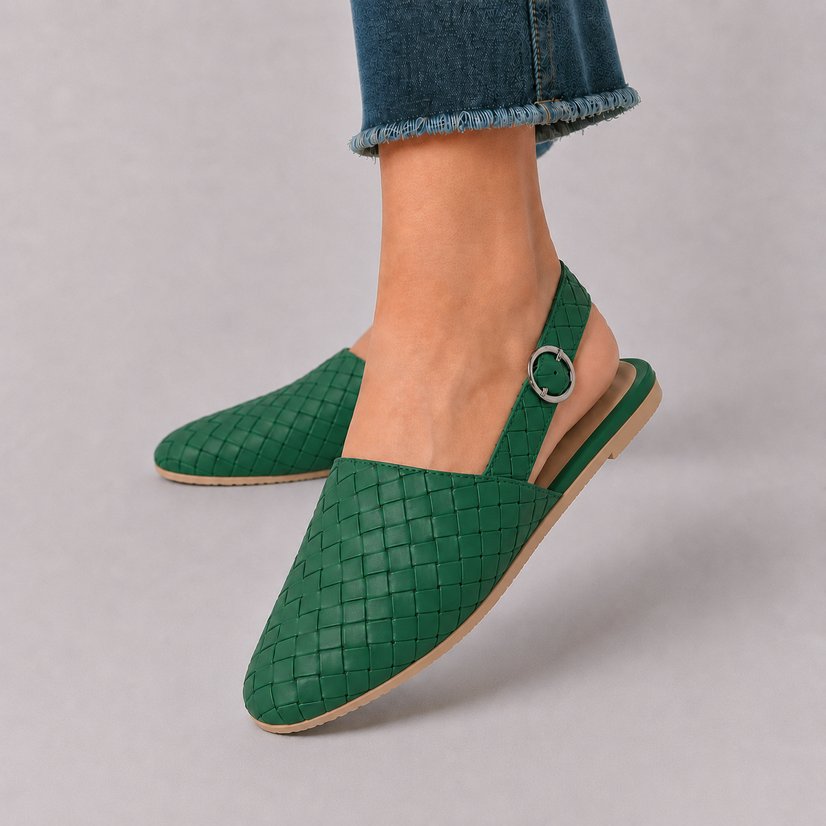 Emese – Elegáns fonott slip-on mokaszinok