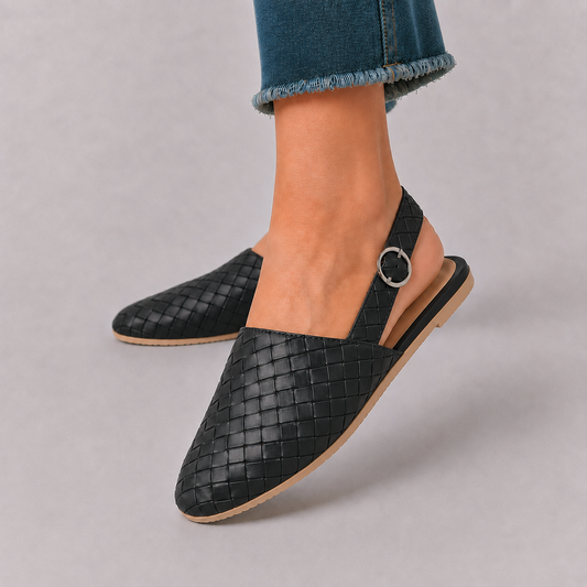 Emese – Elegáns fonott slip-on mokaszinok