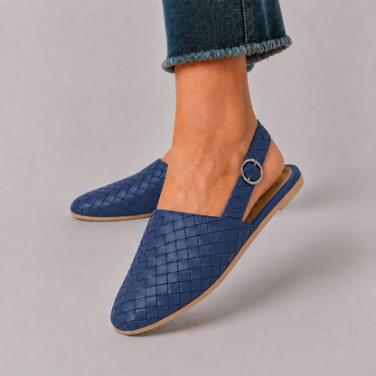 Emese – Elegáns fonott slip-on mokaszinok