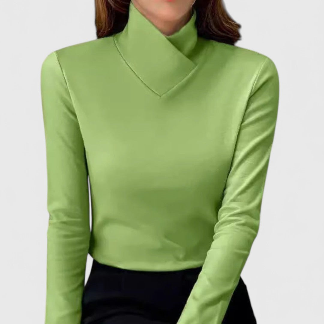 Lívia – Elegáns garbós pulóver