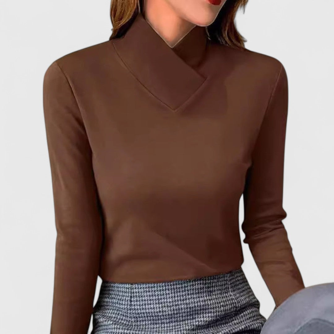 Lívia – Elegáns garbós pulóver