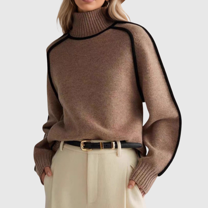 Lili – Elegáns magas nyakú pulóver