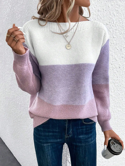 Lara – Ombre hatású puha pulóver