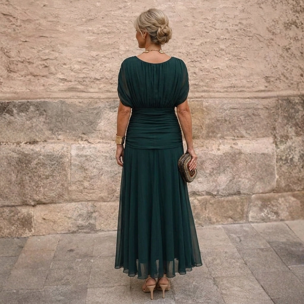 Flóra – Váll nélküli maxi ruha