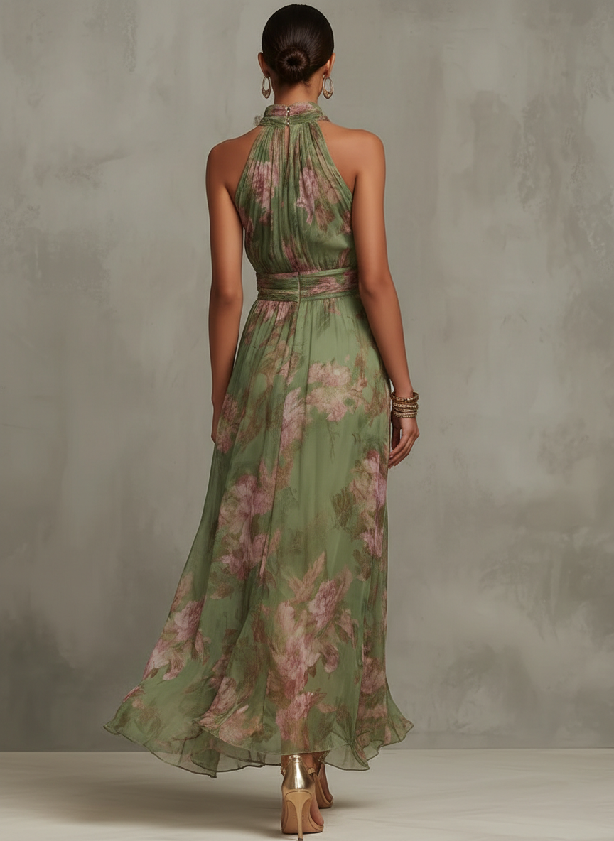 Kamilla – Elegáns virágmintás maxi ruha
