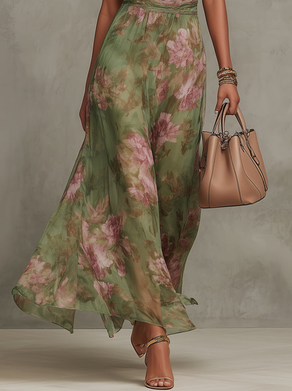Kamilla – Elegáns virágmintás maxi ruha