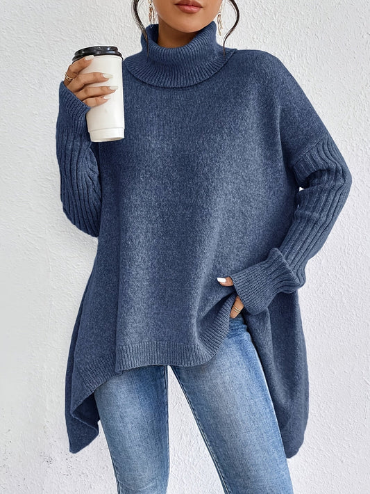 Lili – Elegáns magas nyakú pulóver