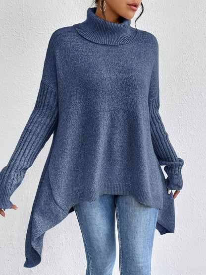 Lili – Elegáns magas nyakú pulóver