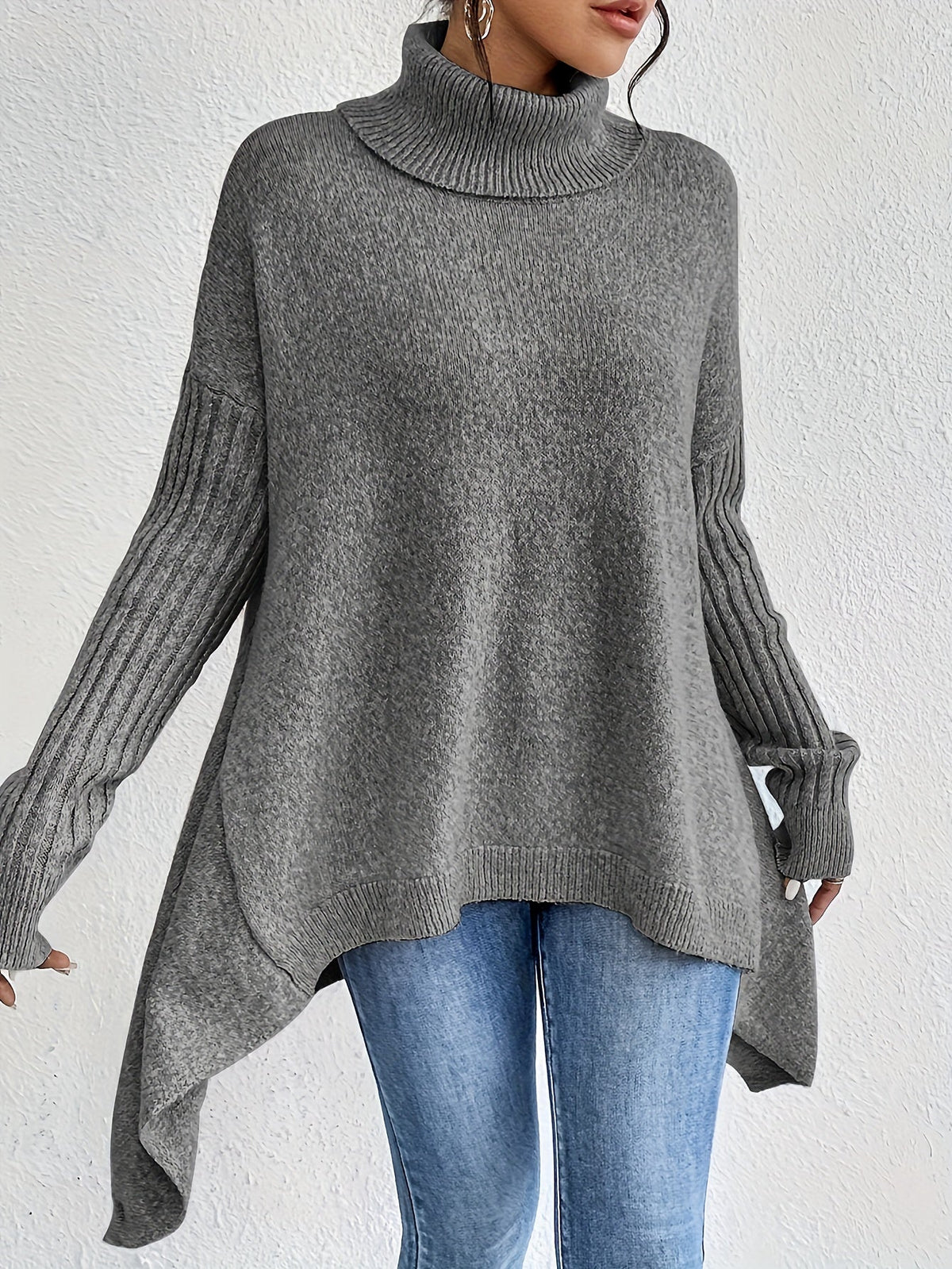 Lili – Elegáns magas nyakú pulóver