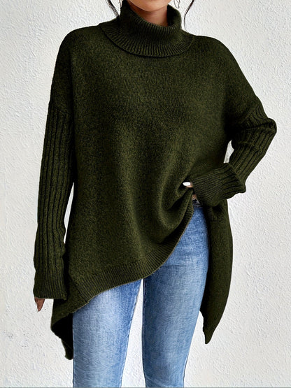 Lili – Elegáns magas nyakú pulóver