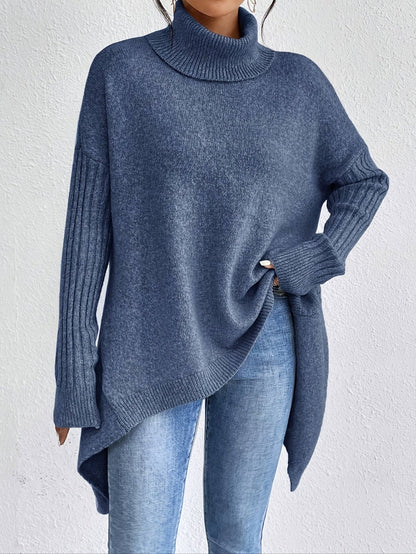 Lili – Elegáns magas nyakú pulóver
