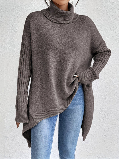Lili – Elegáns magas nyakú pulóver