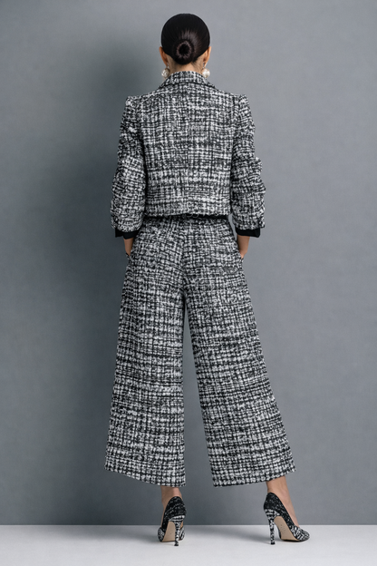 Kinga – Elegáns tweed készlet hűvös napokra