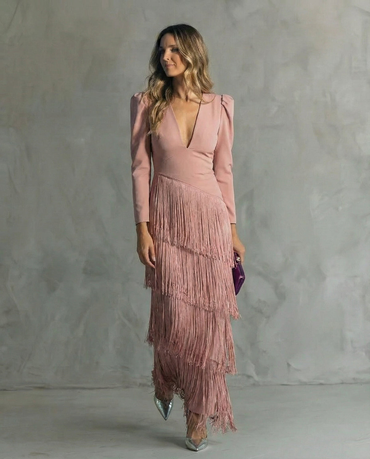 Zita – Elegáns bojtos ujjú ruha