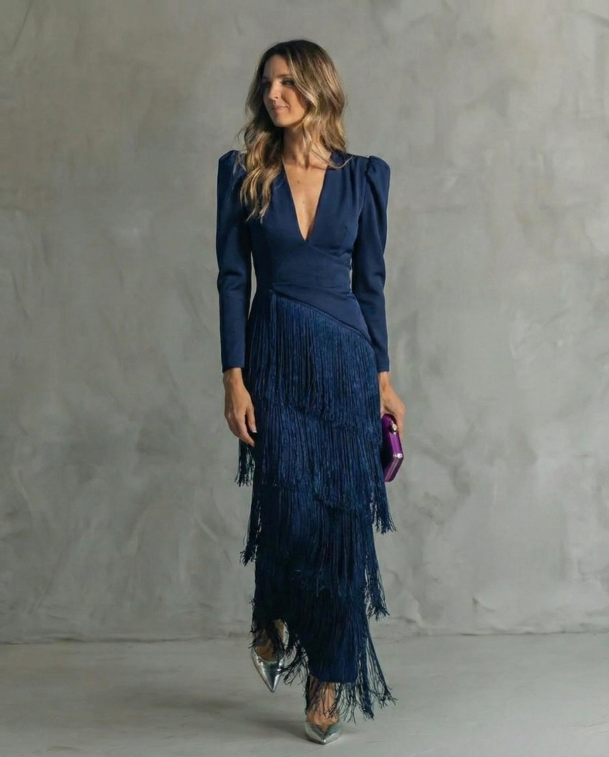 Zita – Elegáns bojtos ujjú ruha