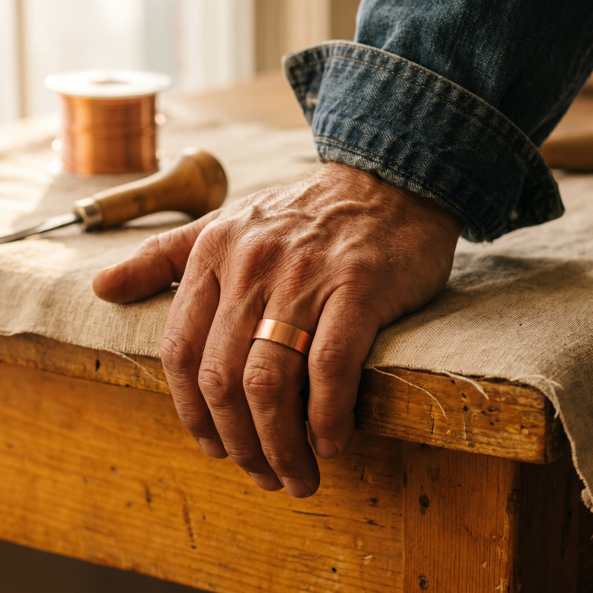 Rézi réz gyűrű
