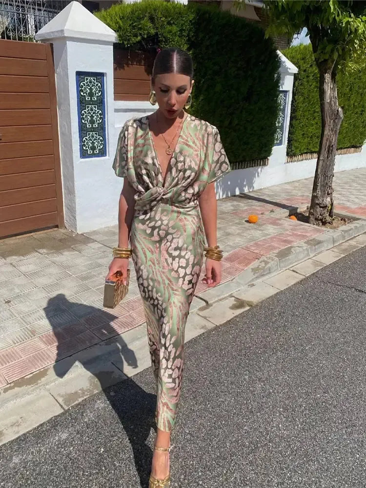 Lili – Elegáns midi ruha réz árnyalatokban