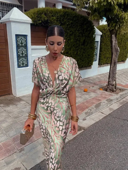 Lili – Elegáns midi ruha réz árnyalatokban