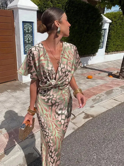 Lili – Elegáns midi ruha réz árnyalatokban